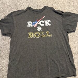 Rock & Roll UnisexT-Shirt - Charcoal Gray